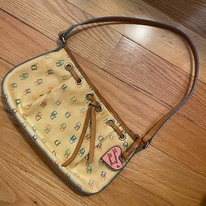 Dooney & Bourke Vintage Rainbow Monogram DB Small Hand Bag